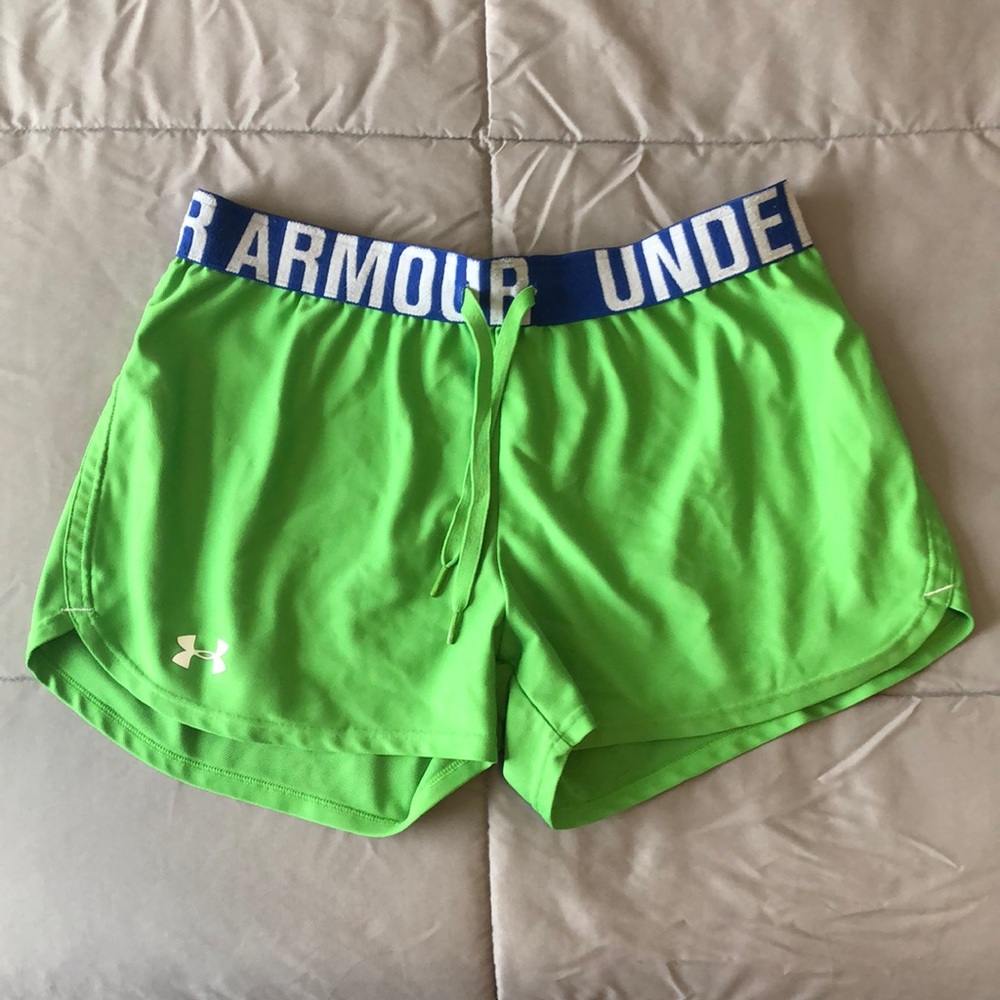 Green Under Armour Athletic Shorts
